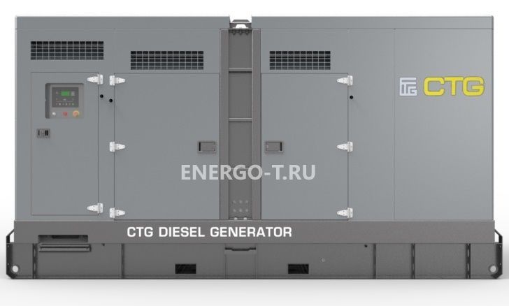 Дизельный генератор CTG 330C в кожухе с АВР