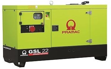 Дизельный генератор PRAMAC GSL 22 D в кожухе с АВР